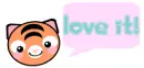 kawaii tiger love it