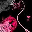 pink skull 