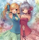 Two girls play together