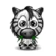 cartoon zebra