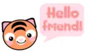 hello friend! kawaii tiger