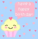 happy birthday cupcake