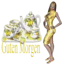 Woman stands on tea