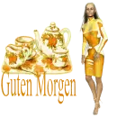 Woman stands on tea
