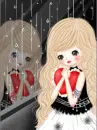 girl in rain
