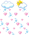 hearts falling