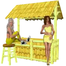Woman stands on beach