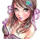Pretty anime girl