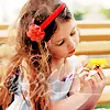 Girl love flower