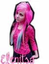 scene pink girl