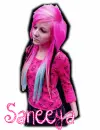 scene pink girl