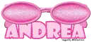 Pink Glitter Sunglasses -Andrea-