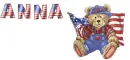 USA bear - Anna