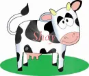 Cow with Shay on it.