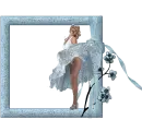 Woman in the picture frame