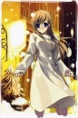 anime girl in the snow