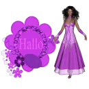 Woman stands on the label