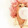 Girl Blowing Bubble