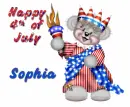 happy 4th july Sophia