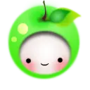 Kawaii Green Apple