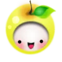 Kawaii Yellow Apple