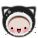 Black Kawaii Kitten 1