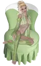 Woman sitting in the chair