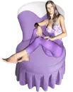 Woman sitting in the chair