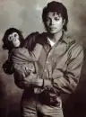 Michael jackson and bubbles.