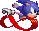 sonic running at super speed