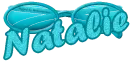 Blue Glitter Sunglasses -Natalie-