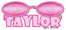 Pink Glitter Sunglasses -Taylor-
