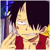 Luffy imitates Sanji 