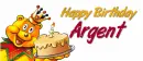 HAPPY BIRTHDAY  Argent