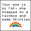 Your mom is so fat...