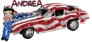 BETTY BOOP AND USA CAR... ANDREA
