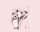 girls with cupcake