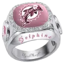 pink miami dolphins diamond ring jenifer