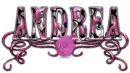 Andrea pink rose name tag