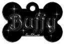 black dog bone tag stars buffy