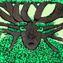 Female Tree face green--animated.