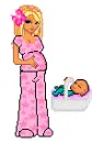 schwangere mit baby