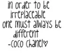 Coco chanel quote