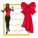 Woman in the picture frame