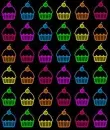 raindow cupcakes