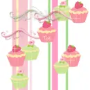 Cute Cupcakes Background