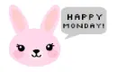 happy monday bunny