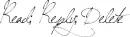 Read; Reply; Delete