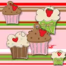 Cute Cupcakes Background