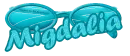 Blue Glitter Sunglasses -Migdalia-